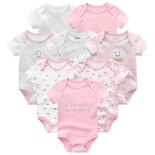 Load image into Gallery viewer, 8PCS Set Modern Baby Rompers Cotton Overalls Newborn Clothes Jumpsuit Sumemr Baby set for Boys and Girls Kids

