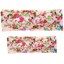 Load image into Gallery viewer, Mother &amp; Baby Headbands Print Floral Elastic Hair Bands Parent-Child Hair Accessories Bow For Baby Girls Bow in Modern Design
