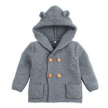Load image into Gallery viewer, Winter Hooded Knitted Long Sleeve  Sweaters For Newborn Babies
