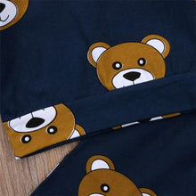 Load image into Gallery viewer, Baby Boy Clothes T shirt Hoodies and Long Pants Long Sleeve Outfits For Boys Pajamas With Bear Deisgn In Modern Style
