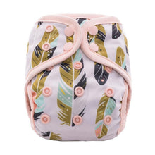 Load image into Gallery viewer, Newborn Pocket Diaper Cloth Diapers Bamboo Charcoal Inner Waterproof PUL Outer Double Gussets Nappies for Baby
