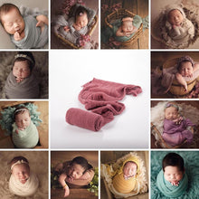 Load image into Gallery viewer, Luxury Modern Blanket Stretch Baby Photography Props Blanket Wraps Organic Cotton soft wrap For Baby
