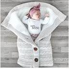 Load image into Gallery viewer, Newborn Infant Baby Knit sleep bag Stroller envelope Blanket Winter Warm Swaddle Wrap Sleeping Bags
