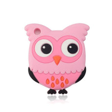 Load image into Gallery viewer, Baby Teethers Cartoon Animal Baby Teething Toy Penguin Silicone Teether Unicorn Pendant Raccoon Accessories
