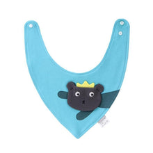 Load image into Gallery viewer, Baby Bibs Waterproof Triangle Cotton Cartoon Child  Dribble Bibs Newborn Absorbent Cloth Bib for Kids in Cat Design

