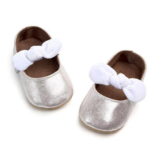 Load image into Gallery viewer, Baby Shoes Infant Girl First Walkers Bowknot Soft Rubber Sole Newborn Pre Walkers Shine Stylish Shoes
