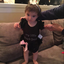 Load image into Gallery viewer, My Little Black Dress Romper for Infant Sleeper Pajamas Jumpsuit for Babies Girls In New Trend Design
