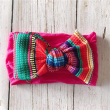 Load image into Gallery viewer, Infant Nylon Print Fabric Headband Baby Girl Headbands for Girls  Bows Baby Turban Headwrap Newborn Hairband For Girls
