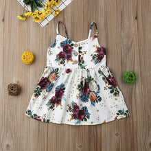 Load image into Gallery viewer, Toddler Baby Girls Flower Dress with Sleeveless V Neck dress for Party  Holiday Beach Day For Girls

