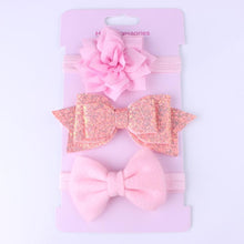 Load image into Gallery viewer, Baby Girls Headband Set Bow Knot Head Bandage Kids Toddlers Headwear Flower Hair Band Infant Clothing Accessories
