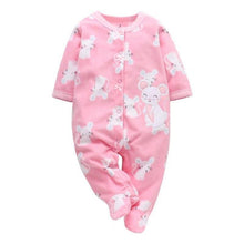Load image into Gallery viewer, Home Love Romper Fleece Jumpsuit For Newborn Baby Boys And Baby Girl  New Born Baby Clothes
