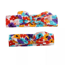 Load image into Gallery viewer, Mother &amp; Baby Headbands Print Floral Elastic Hair Bands Parent-Child Hair Accessories Bow For Baby Girls Bow in Modern Design
