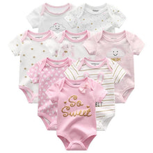 Load image into Gallery viewer, 8PCS Set Modern Baby Rompers Cotton Overalls Newborn Clothes Jumpsuit Sumemr Baby set for Boys and Girls Kids
