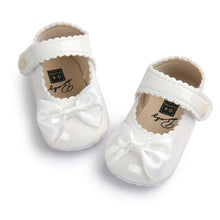 Load image into Gallery viewer, Red Princess Baby Girl Shoes Newborns Butterfly-knot PU Leather Shoes Infants Crib Soft Fashion Footwear Shoes

