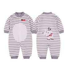 Load image into Gallery viewer, Modern Printed Jumpsuits Gentleman Autumn Long Sleeves Rompers Cotton Baby Clothes for Boys and Girls Outfits Style
