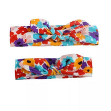Load image into Gallery viewer, Mother &amp; Baby Headbands Print Floral Elastic Hair Bands Parent-Child Hair Accessories Bow For Baby Girls Bow in Modern Design
