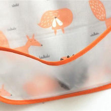 Load image into Gallery viewer, Modern Interesting Cartoon Adjustable Baby Bibs Waterproof Lunch Feeding Bibs Baby Cartoon Feeding Cloth Children Bib For Kids
