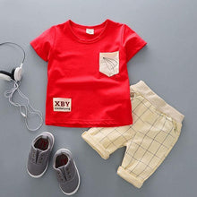 Load image into Gallery viewer, Fashion T shirt and Shorts Set Cartoon Cotton Summer Clothing for Newborn Baby Boy Infant Fashion Outerwear Clothes
