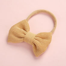 Load image into Gallery viewer, Baby Headband Bow Headbands For Girl Corduroy Head Band Thin Nylon Hairband Newborn Kids Hair Accessories Bow For Kids

