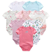 Load image into Gallery viewer, 8PCS Set Modern Baby Rompers Cotton Overalls Newborn Clothes Jumpsuit Sumemr Baby set for Boys and Girls Kids
