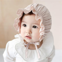 Load image into Gallery viewer, Retro Vintage Newborn Baby Cotton Baby Girl Hat Cap Princess Infant Toddler Baby Bonnet Girls Summer Sun Hat For Girls
