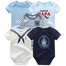Load image into Gallery viewer, 5 PC Baby Summer High Quality Striped Rompers Jumpsuit For Boy &amp; Girls Comfortable Clothes

