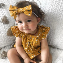 Load image into Gallery viewer, Newborn Infant Baby Girl Clothes Sleeveless Floral Bodysuit Headband 2PCS Jumpsuit Playsuit Outfit Dress For Girls
