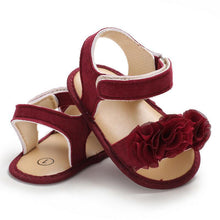Load image into Gallery viewer, Princess Cute Baby Girls Newborn Infant Floral Sandals Soft Crib Walkers Breathable Shoes Best Baby Gift
