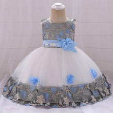 Load image into Gallery viewer, Luxury Elegant Handamde Girls Baby Dresses Lace Tulle Baptism Dresses for  Party and  Wedding Baby Clothing Dress
