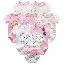 Load image into Gallery viewer, 8PCS Set Modern Baby Rompers Cotton Overalls Newborn Clothes Jumpsuit Sumemr Baby set for Boys and Girls Kids
