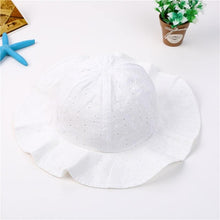 Load image into Gallery viewer, Baby Girl Summer Outdoor Beach Floral  Lovely Lace Princess  Bucket Sun Hat For Girls
