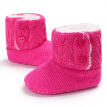 Load image into Gallery viewer, Trend NEW Modern Fashion Anti Slip Modern Soft Sole Knitted Elegant Baby Boots Perfect For Baby Girls For Autmn and Winter Season
