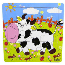 Load image into Gallery viewer, 1 Pcs Animal Wooden Puzzles For Children In Wooden 3D Mosaic Puzzles Kids Educational Toys Design  For Baby Birthday Gifts

