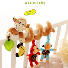 Load image into Gallery viewer, Stuffed Stroller Toys Animal Baby Crib Pram Bed Hanging Educational Infant Baby Rattle For Kids
