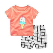 Load image into Gallery viewer, Modern Baby Short Sleeve Clothing Set For Boys And Girls Cotton Underwear SuitSummer Pajamas for Kids
