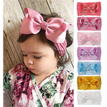 Load image into Gallery viewer, Baby Girls Headbands  Hair Accessories Turban Solid Head wear Hair Band Bow Girl Accessories
