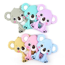 Load image into Gallery viewer, 1pc Unique Baby Koala Silicone Teether Teething Chew Toy   Nursing Tool Pendant Food Grade Silicone

