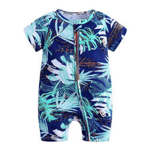 Load image into Gallery viewer, Summer Newborn Fashion Boy and Girls Printed Flower Short-sleeved Romper /  jumpsuit For Kids
