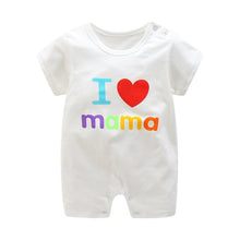 Load image into Gallery viewer, Summer Short Sleeved Girls Dress Baby Romper Cotton Newborn Body Suit Baby Pajama Boys Rompers
