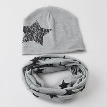 Load image into Gallery viewer, Winter Autumn Baby Hat Scarf Set Newborn Baby Bonnet Soft Cotton Warm Cap Kids Children With Scarf
