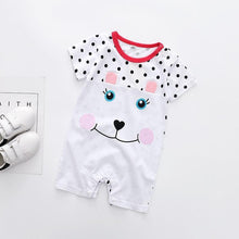 Load image into Gallery viewer, Modern Interesting Newborn Baby Boy and Girl Cartoon Animal Printed Short Sleeve Romper Jumpsuit For Kids
