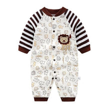 Load image into Gallery viewer, Modern Printed Jumpsuits Gentleman Autumn Long Sleeves Rompers Cotton Baby Clothes for Boys and Girls Outfits Style
