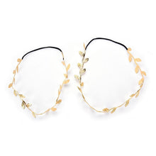 Load image into Gallery viewer, Luxury Modern Gold Silver Leaves Hairbands Summer Hair Accessories Bridal Trendy Jewelry For Mother and  Daughter
