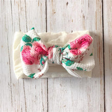 Load image into Gallery viewer, Infant Nylon Print Fabric Headband Baby Girl Headbands for Girls  Bows Baby Turban Headwrap Newborn Hairband For Girls
