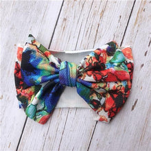 Load image into Gallery viewer, Luxury Modern Colorful Newborn Toddler Baby Girl Boy Headwear Solid Bowknot Soft Turban Knot Hairband For Girls Kids
