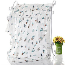 Load image into Gallery viewer, Muslin 100% Cotton Baby Swaddles Soft Newborn Blankets Bath Gauze Infant Wrap Sleep sack Stroller .
