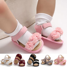 Load image into Gallery viewer, Princess Cute Baby Girls Newborn Infant Floral Sandals Soft Crib Walkers Breathable Shoes Best Baby Gift
