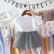 Load image into Gallery viewer, Retro Modern Baby Girl Clothing 0-3Y Casual Toddler Dress Plaid Fake Party Birthday Dress For Girls Between 6-24 Months
