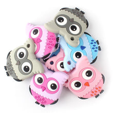 Load image into Gallery viewer, Owl Silicone Teethers Food Grade For Baby Teething  Silicone Beads Teething Toddler Toys For Kids
