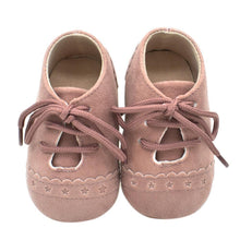 Load image into Gallery viewer, Newborn Baby Shoes Girls Boys Soft Warm Leather Prewalker Anti-slip Shoes Canvas Sports Sneakers Footwear Shoes
